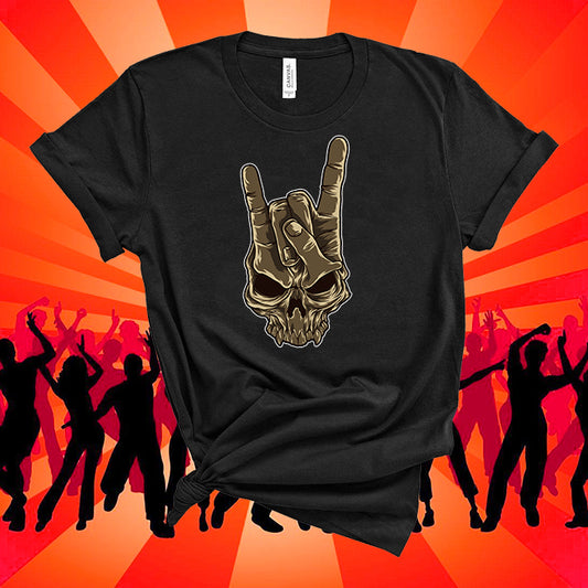 Devil Horns sign Heavy Metal-hand gesture Music T shirt