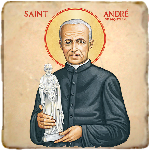 St. Andre of Montreal Icon,Men Saints,Marble Icon,Handmade,Prayer gift,Christian Icon
