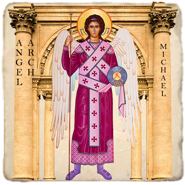 Archangel Michael Icon,Marble Icon,Handmade,Baptism gift,Christian Icon
