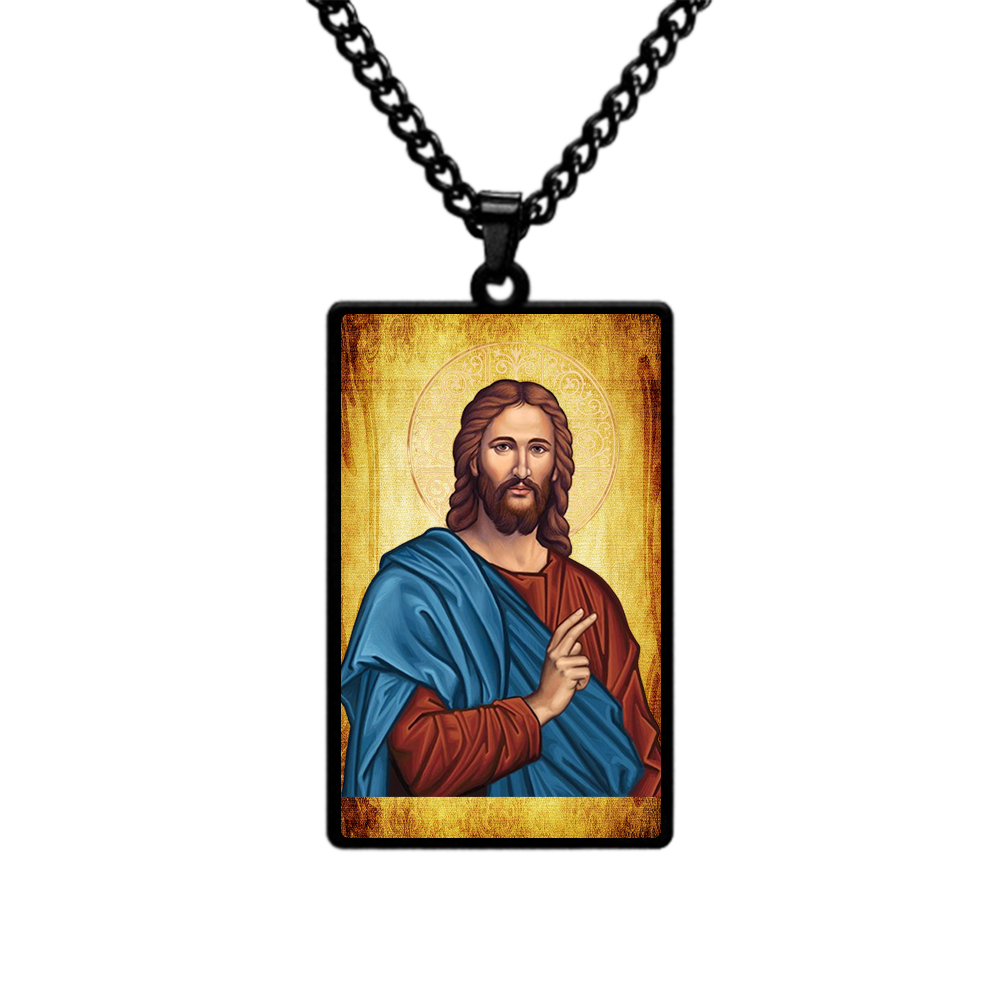 Christ Blessing necklace,Christian necklace,Priest necklace,Christ necklace,Gift necklace