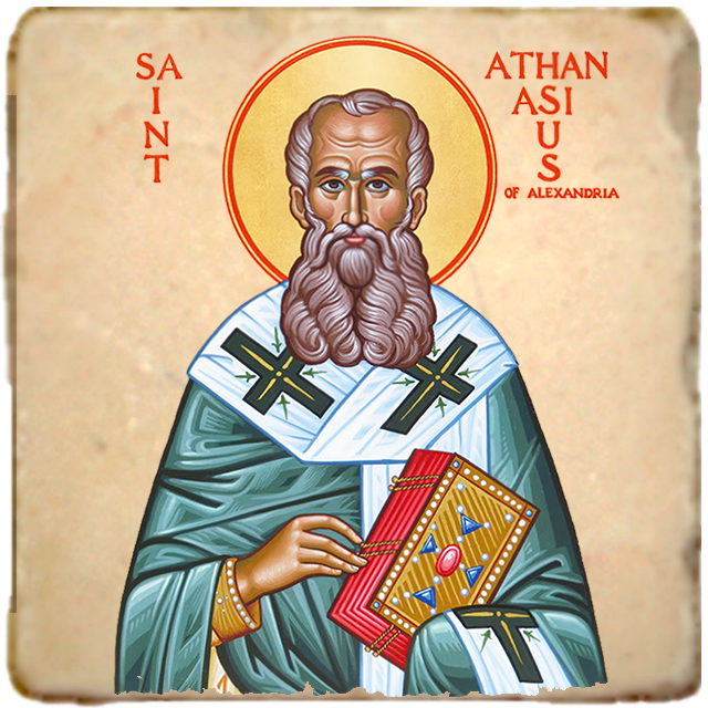 St.Athanasius Icon,Men Saints,Marble Icon,Handmade,Prayer gift,Christian Icon