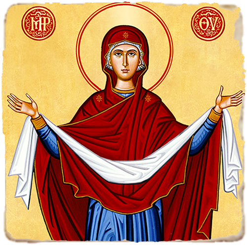 Holy Protection,Marble Icon,Handmade,Baptism gift,Christian Icon