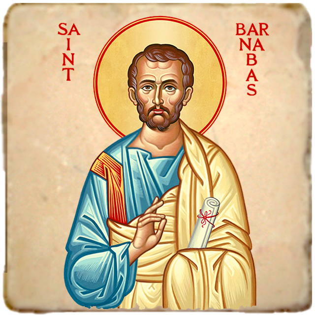 St.Barnabas Icon,Men Saints,Marble Icon,Handmade,Prayer gift,Christian Icon