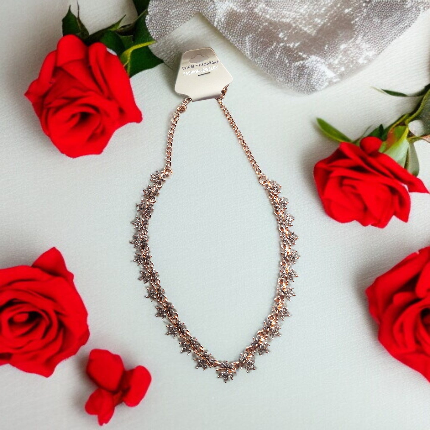 Elegant Gold Zircon Crystal Necklace