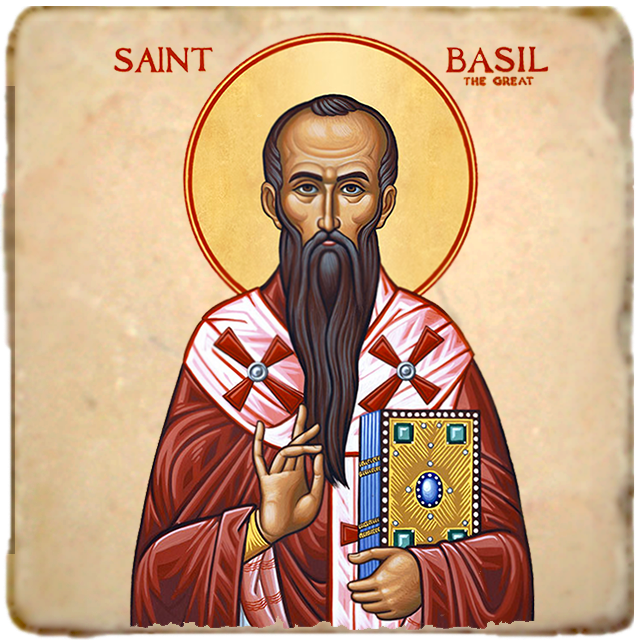 St.Basil the Great Icon,Men Saints,Marble Icon,Handmade,Prayer gift,Christian Icon