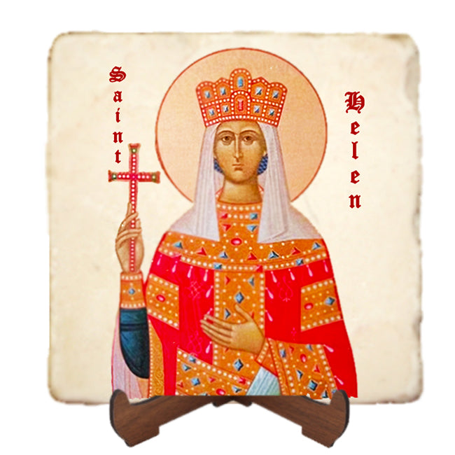St.Helen Icon,Women Saint,Marble Icon,Handmade,Prayer gift,Christian Icon