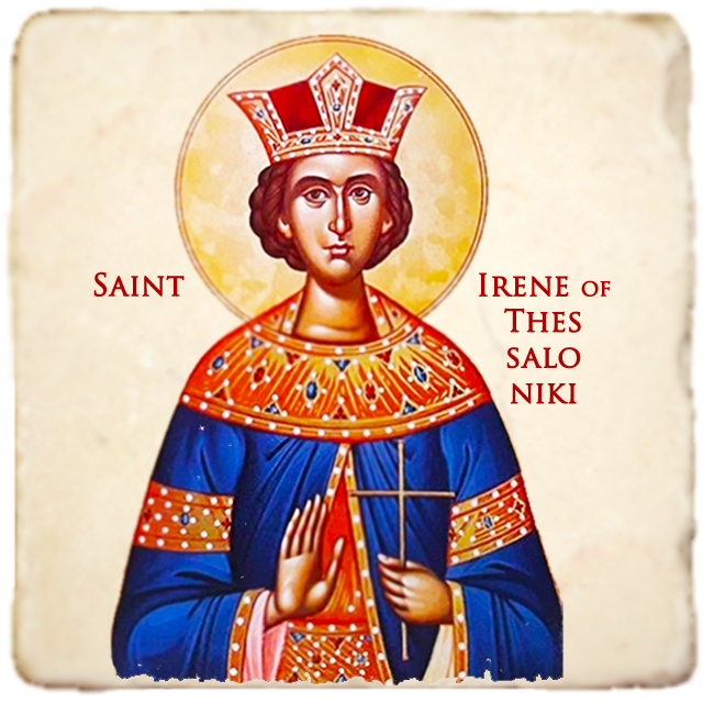St.Irene Icon,Women Saint,Marble Icon,Handmade,Prayer gift,Christian Icon