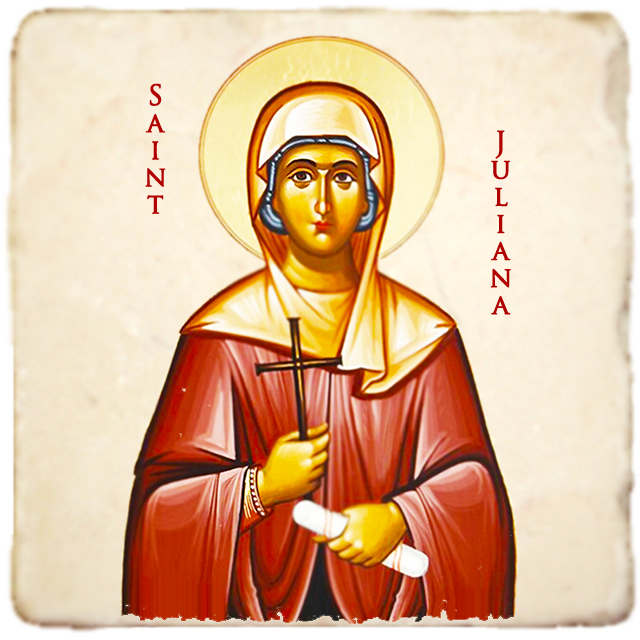 St.Juliana Icon,Women Saint,Marble Icon,Handmade,Prayer gift,Christian Icon