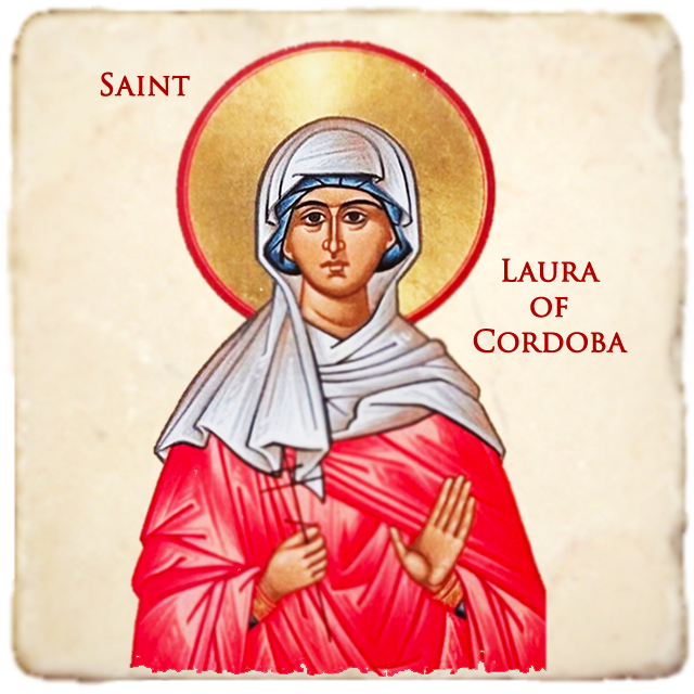 St.Laura Icon,Women Saint,Marble Icon,Handmade,Prayer gift,Christian Icon