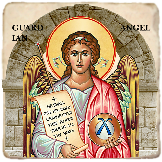 Guardian Angel Icon,Marble Icon,Handmade,Baptism gift,Christian Icon