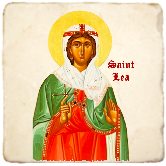 St.Lea Icon,Women Saint,Marble Icon,Handmade,Prayer gift,Christian Icon