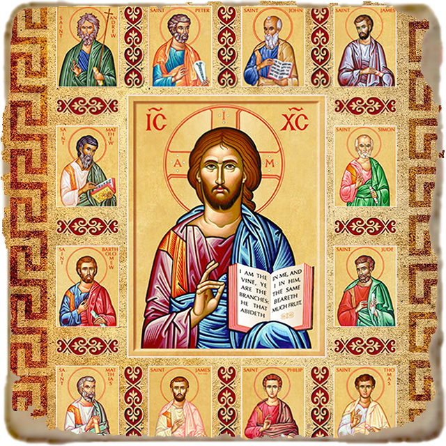 Christ the True Vine Icon,Marble Icon,Handmade,Prayer gift,Christian Icon