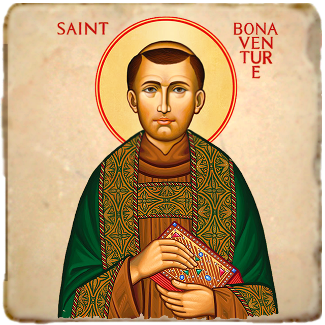 St.Bonaventure Icon,Men Saints,Marble Icon,Handmade,Prayer gift,Christian Icon
