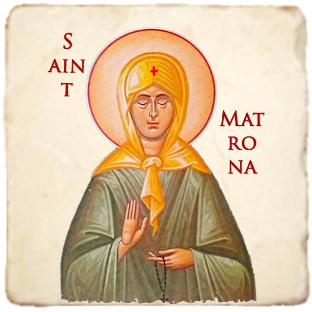 St.Matrona Icon,Women Saint,Marble Icon,Handmade,Prayer gift,Christian Icon