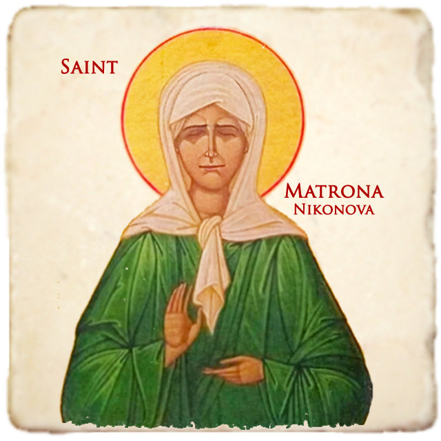 St.Matrona Nikonova Icon,Women Saint,Marble Icon,Handmade,Prayer gift,Christian Icon