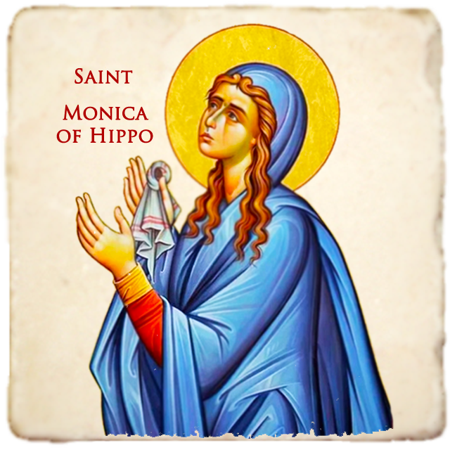 St.Monica of Hippo Icon,Women Saint,Marble Icon,Handmade,Prayer gift,Christian Icon