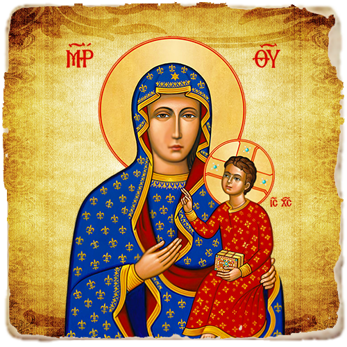 Our Lady of Czestochowa,Marble Icon,Handmade,Baptism gift,Christian Icon
