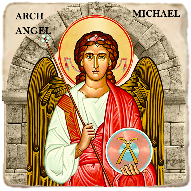 St. Michael Icon,Marble Icon,Handmade,Baptism gift,Christian Icon