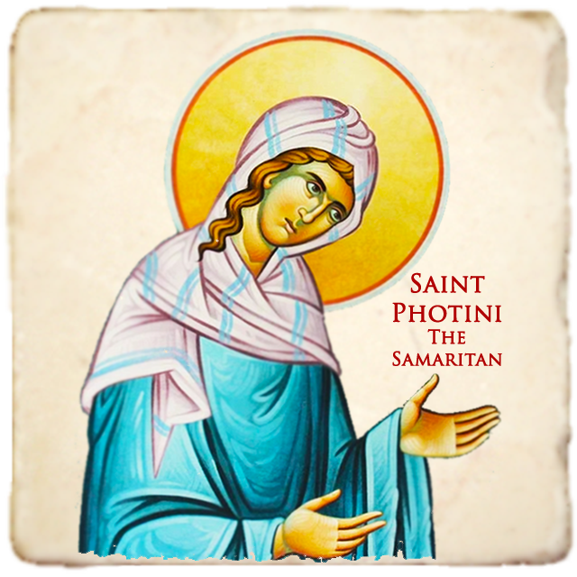 St.Photini The Samaritan Woman Icon,Women Saint,Marble Icon,Handmade,Prayer gift,Christian Icon