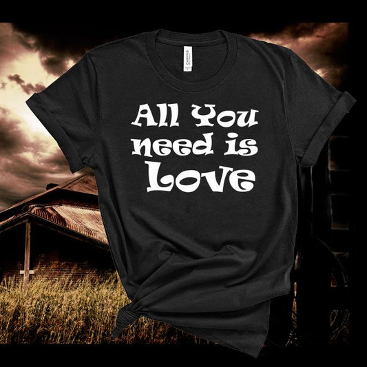 The Beatles,All You Need Is Love T-Shirt,Song Lyrics