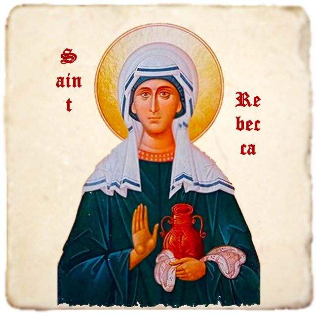 St.Rebecca Icon,Women Saint,Marble Icon,Handmade,Prayer gift,Christian Icon