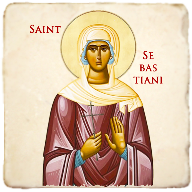 St.Sebastiana Icon,Women Saint,Marble Icon,Handmade,Prayer gift,Christian Icon