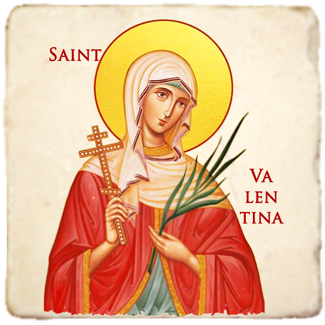 St.Valentina Icon,Women Saint,Marble Icon,Handmade,Prayer gift,Christian Icon