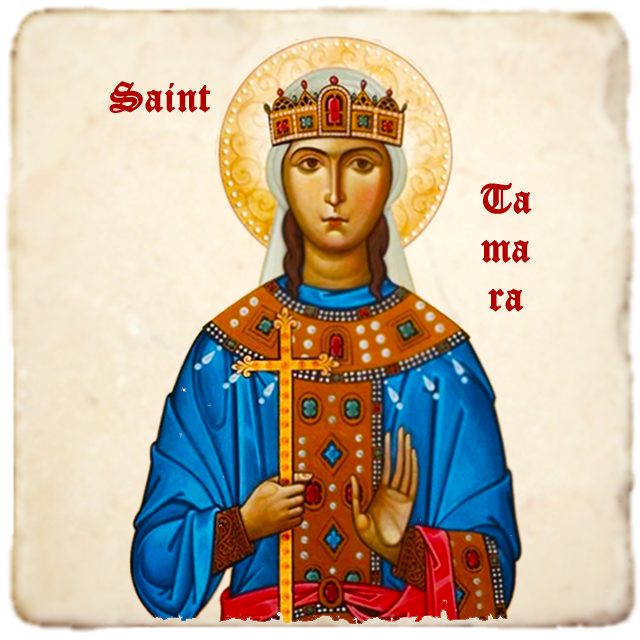 St.Tamara Icon,Women Saint,Marble Icon,Handmade,Prayer gift,Christian Icon