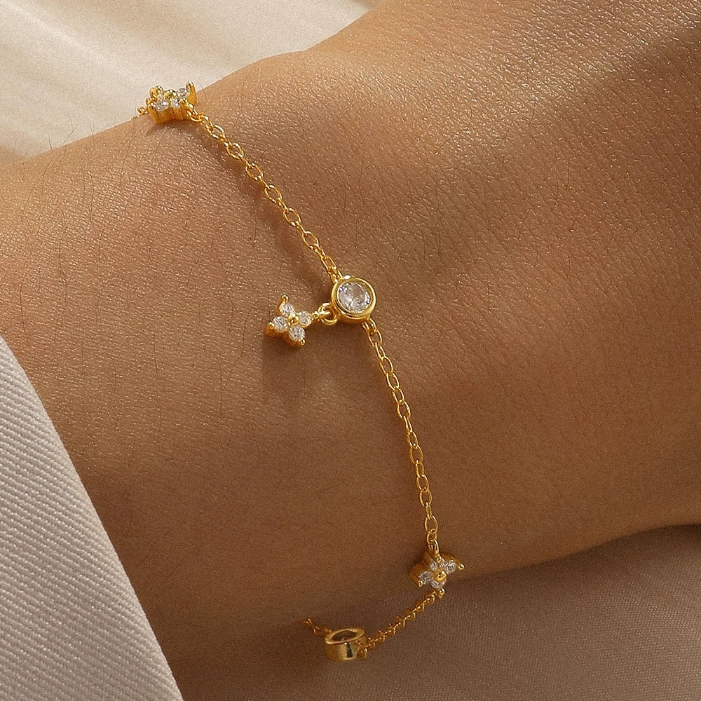 Crystal Gold Bracelet Fine Jewelry