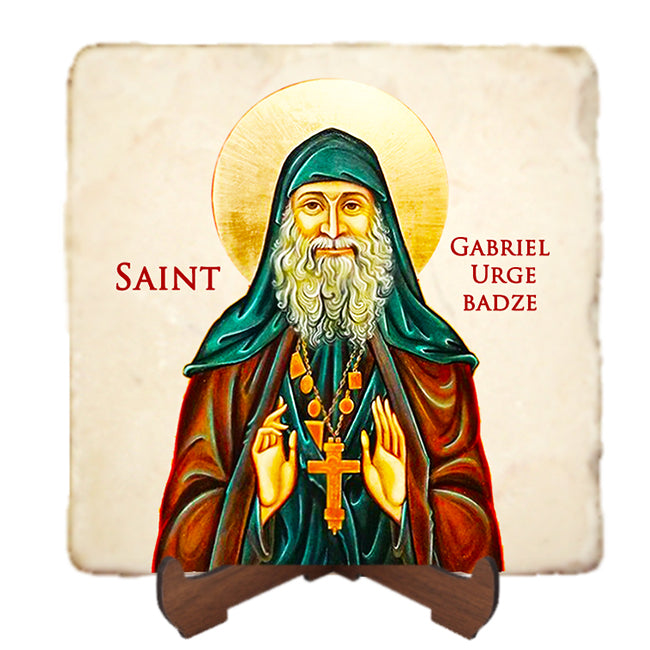 St.Gabriel Urgebadze Icon,Men Saints,Marble Icon,Handmade,Prayer gift,Christian Icon