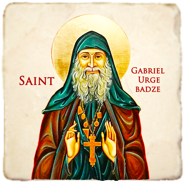 St.Gabriel Urgebadze Icon,Men Saints,Marble Icon,Handmade,Prayer gift,Christian Icon