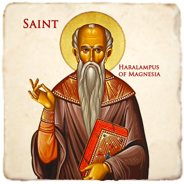 St.Charalampus Icon,Men Saints,Marble Icon,Handmade,Prayer gift,Christian Icon
