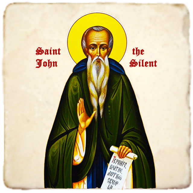 St.John the Silent Icon,Men Saints,Marble Icon,Handmade,Prayer gift,Christian Icon