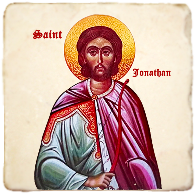 St.Jonathan Icon,Men Saints,Marble Icon,Handmade,Prayer gift,Christian Icon