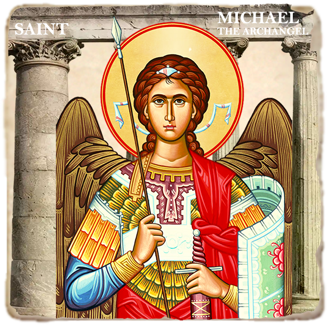 St Michael (military) Icon,Marble Icon,Handmade,Baptism gift,Christian Icon