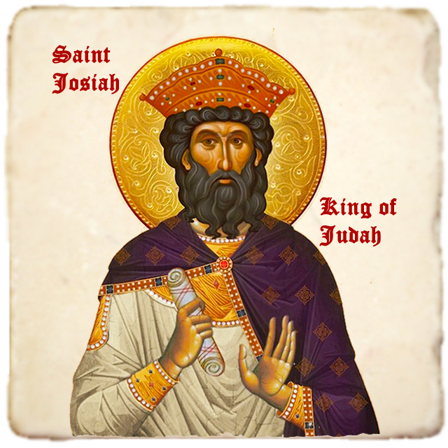 St.Josiah King of Judah Icon,Men Saints,Marble Icon,Handmade,Prayer gift,Christian Icon