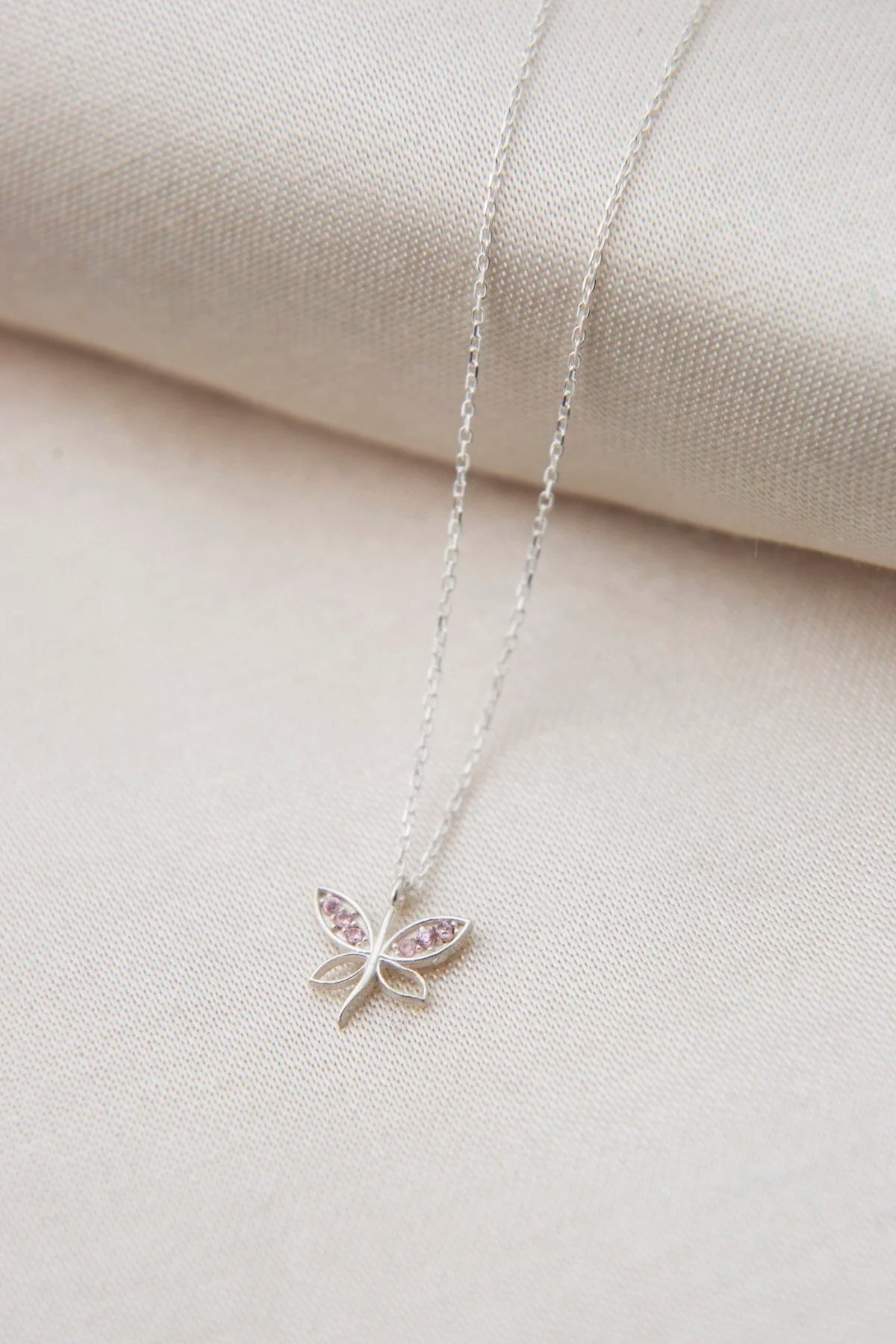 Dragonfly Chain Necklace 925 Sterling Silver