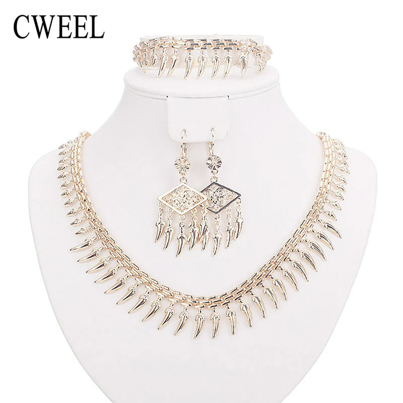 14K gold design women’s jewelry set