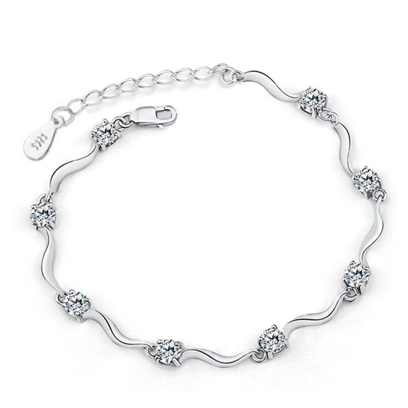 White Gold plated women’s bracelet