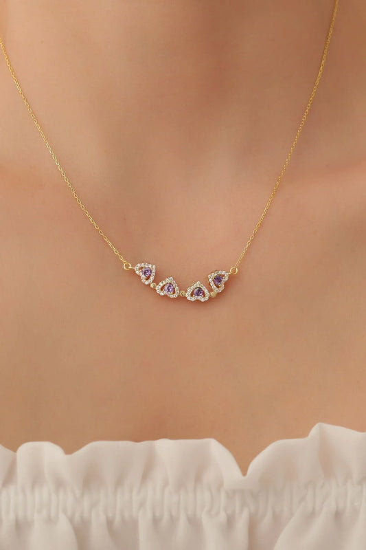 Heart Clover Magnetic Necklace