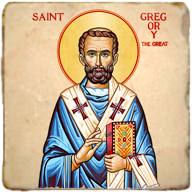 St.Gregory the Great Icon,Men Saints,Marble Icon,Handmade,Prayer gift,Christian Icon