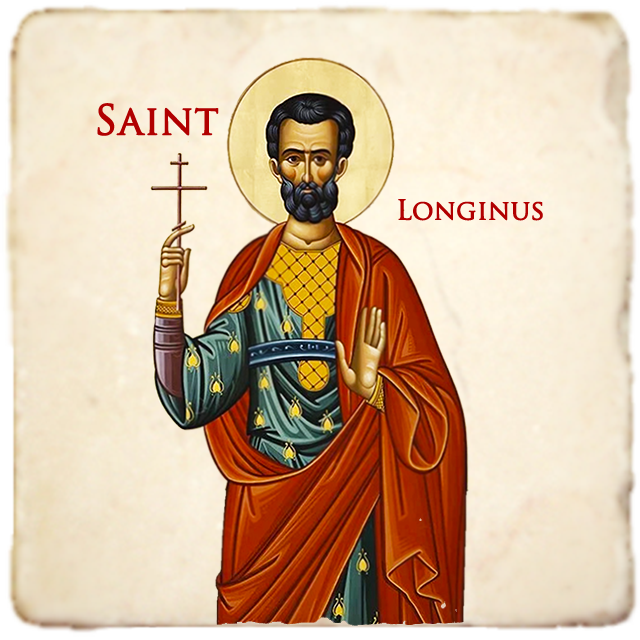 St.Longinus the Centurion Icon,Men Saints,Marble Icon,Handmade,Prayer gift,Christian Icon