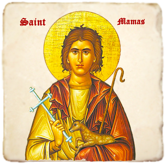 St.Mamas Icon,Men Saints,Marble Icon,Handmade,Prayer gift,Christian Icon