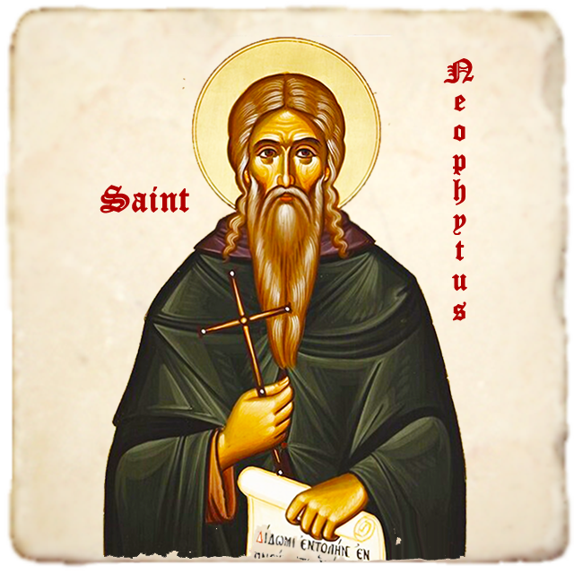 St.Neophytus Icon,Men Saints,Marble Icon,Handmade,Prayer gift,Christian Icon
