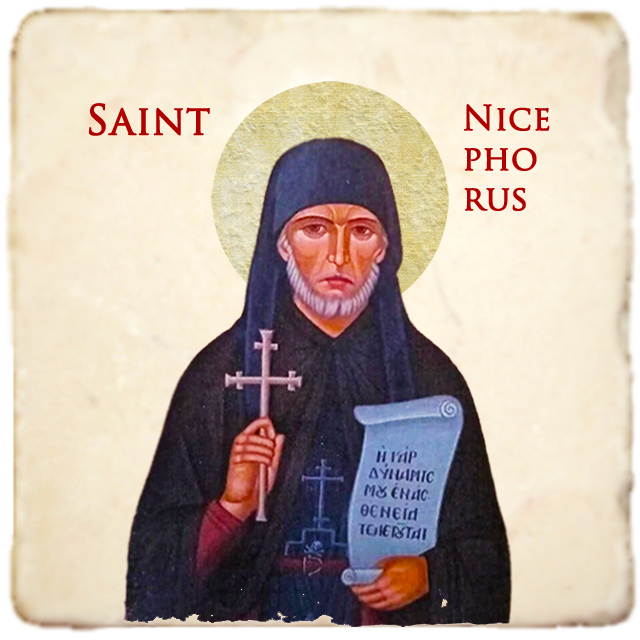 St.Nicephorus Icon,Men Saints,Marble Icon,Handmade,Prayer gift,Christian Icon