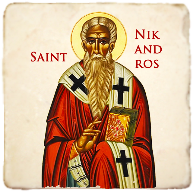 St.Nikandros Icon,Men Saints,Marble Icon,Handmade,Prayer gift,Christian Icon