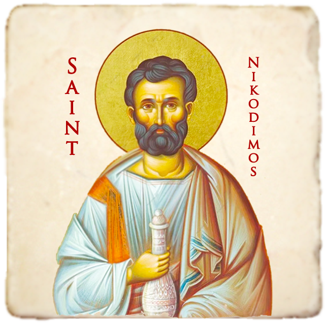 St.Nikodimos Icon,Men Saints,Marble Icon,Handmade,Prayer gift,Christian Icon