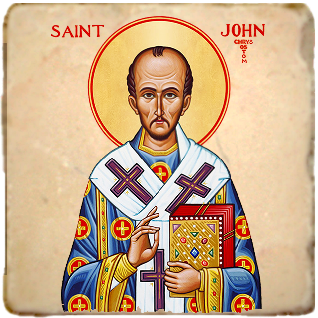 St.John Chrysostom Icon,Men Saints,Marble Icon,Handmade,Prayer gift,Christian Icon