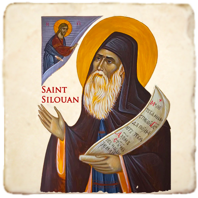 St.Silouan Icon,Men Saints,Marble Icon,Handmade,Prayer gift,Christian Icon
