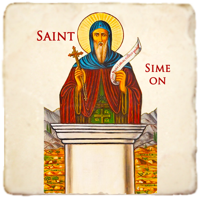 St.Simeon Icon,Men Saints,Marble Icon,Handmade,Prayer gift,Christian Icon